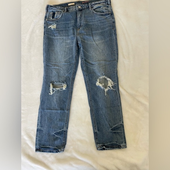 Pilcro Denim - Pilcro Blue Distressed Women Jeans